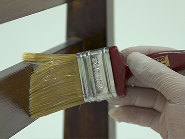 Apply a second coat of Jazeera Wood Elegance Sealer then wait for dry image